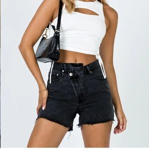 PRINCESS POLLY Xenia Denim Shorts